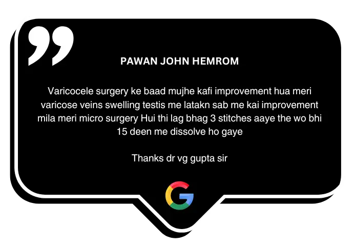 review for varicocele surgery in delhi