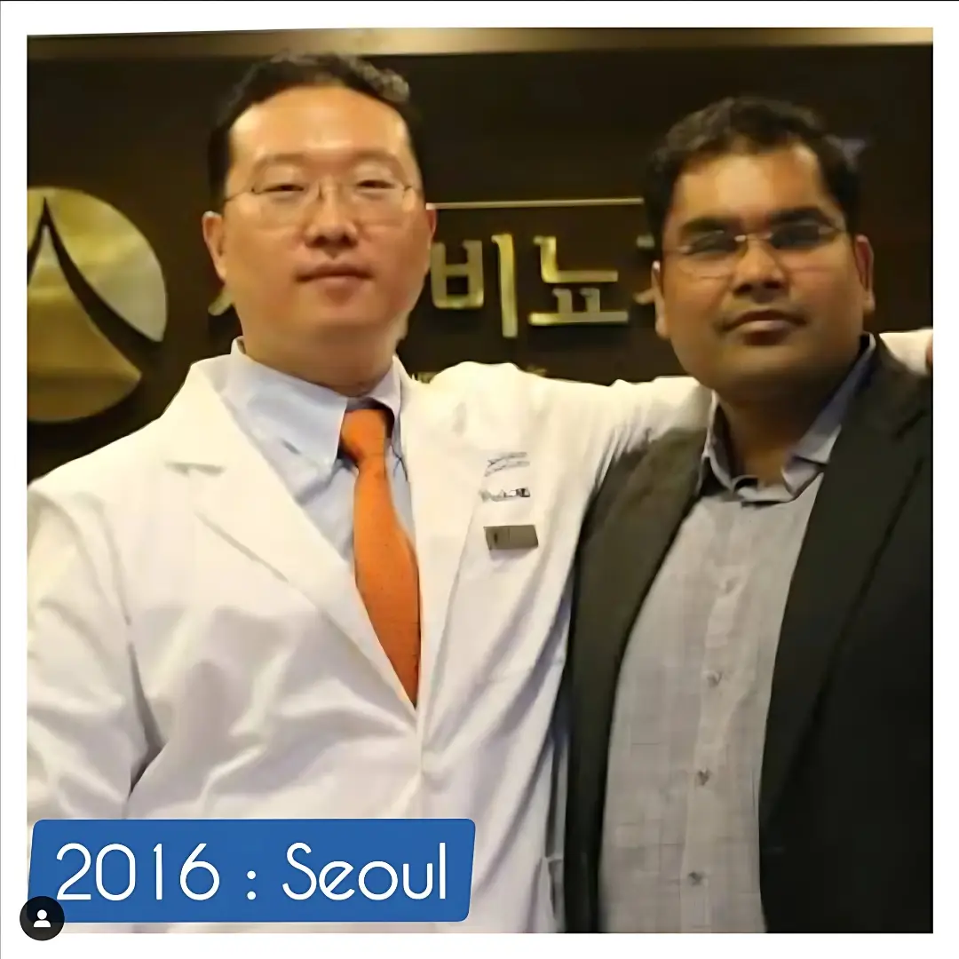 Dr VG Gupta in Seoul with world's top surgeon