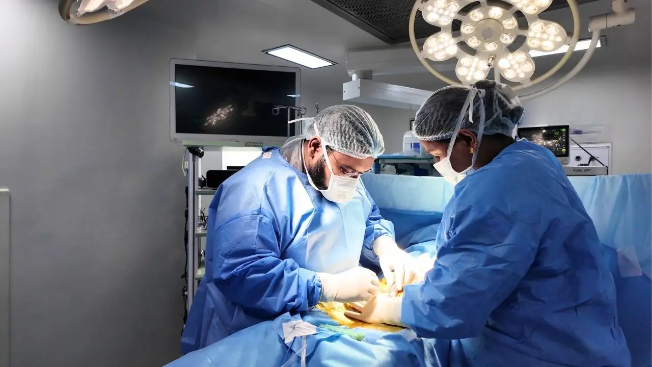 Doctor Vijayant Govinda Gupta operating Penile Implant Surgery in OT