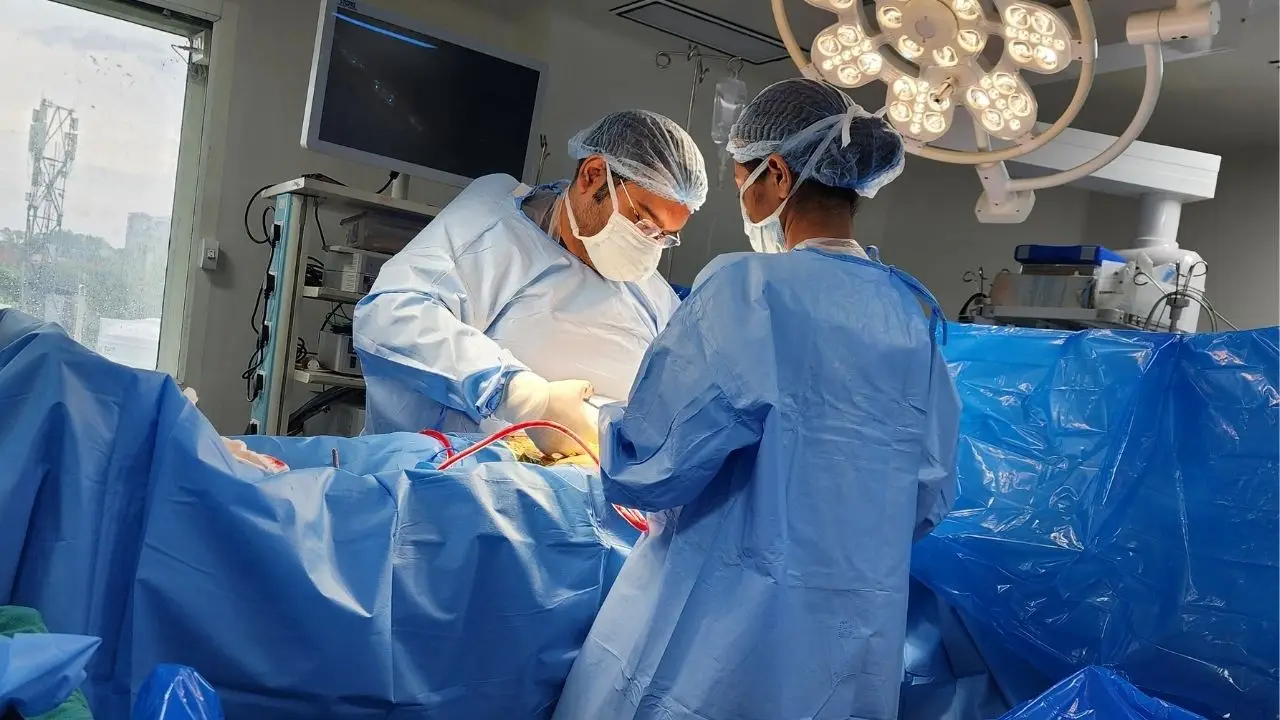 Doctor Vijayant Govinda Gupta operating Penile Implant Surgery at Govinda Medicenter